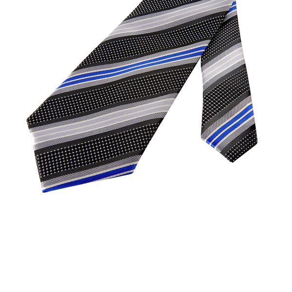 Thin Blue Line Stripes and Dots Tie