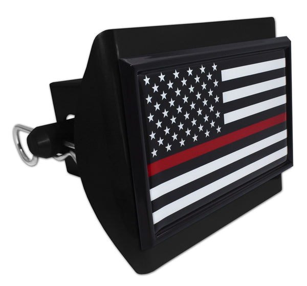 Thin Red Line American Flag Hitch Cover Thin Blue Line USA