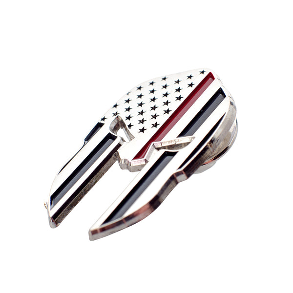 Thin Red Line Spartan Pin
