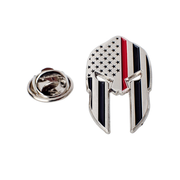 Thin Red Line Spartan Pin