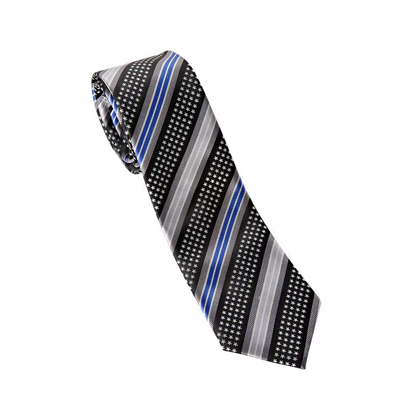 thin blue line neck tie