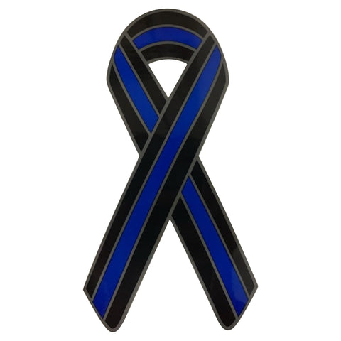 Thin Blue Line Ribbon Sticker